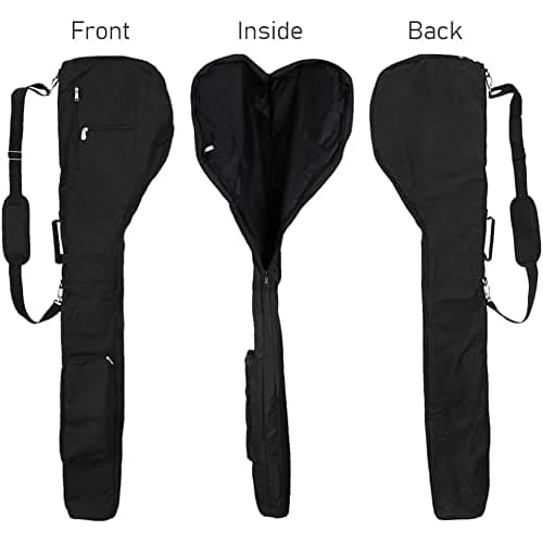 New Golf Club Carrier Bag Carry Driving Range Travel Bag Water Resistant Foldable Golf Bag Golf Carry Bag,Black — view 4