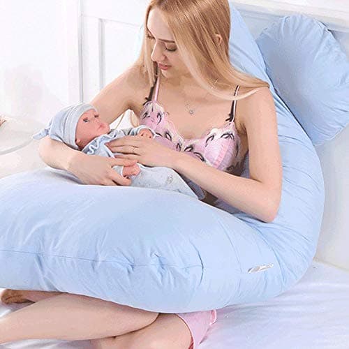 Sobeta Pregnancy Pillow Cover U Shaped Comfortable Multifunctional Maternity Body Removeable Pillow Case Ideal For The Future Mother's Sleep 140x80cm — view 4