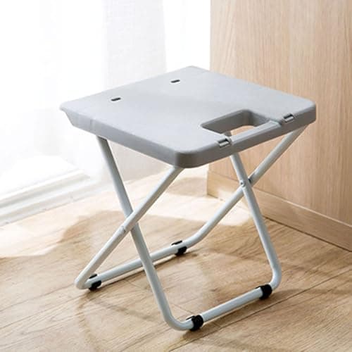 Hamwesh Foldable Camping Stool with Reinforced Iron Foot (Gray) — view 3