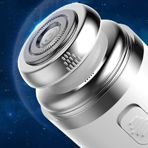 Portable Electric Shaver Pocket Size Washable Beard Nose Hair Trimmer Rechargeable Men for Home, Car, Travel Replacements — view 2