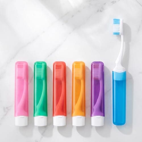 6Pcs Travel Toothbrush, Portable Travel Toothbrush Soft Bristle — view 6