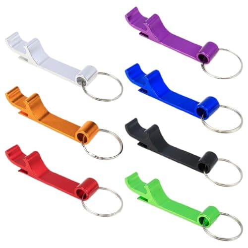 TEEKU 7-in-1 Bottle and Can Opener Keychain Pocket Multi-Tool