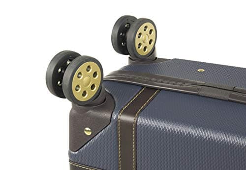 Rock Vintage Medium 57L Hard Shell Suitcase - Cream — view 3