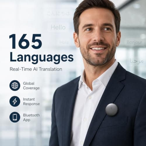 Portable Language Translator Device,AI Multi‑Language Travel Companion — view 4