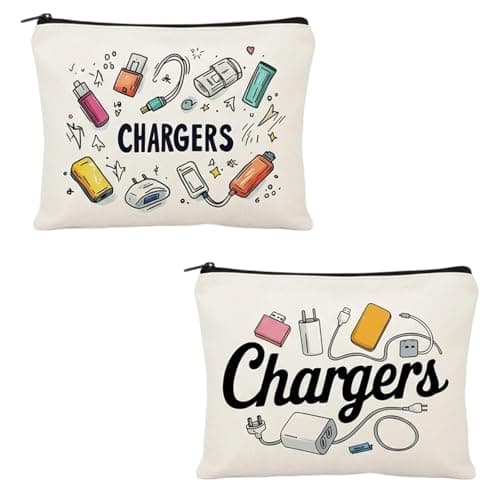 2PCS Charger Bag, Cable Bag for Accessories, Charger Bag for Travel, Portable Travel Pouches, Multi-Purpose Storage Pouch Bag for Cable Management