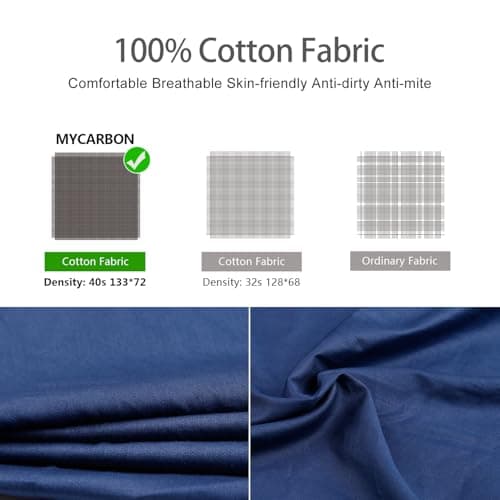 MYCARBON Travel Sleeping Bag Liner (Cotton, Blue) — view 2