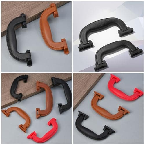 ibasenice Suitcase Handle Grip with Foldable Design 6pcs Black Plastic and Easy Installation, Replacement Luggage Handle for Bags and Suitcases, for Travel and DIY Repairs — view 3