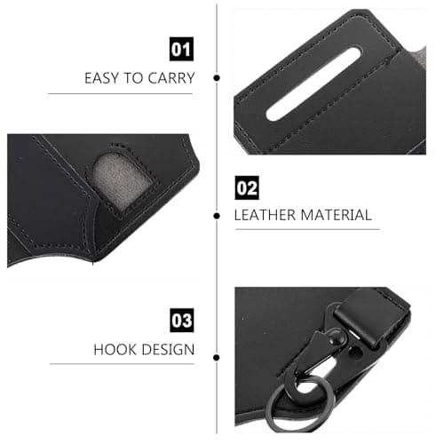 Retro Outdoor Tool Waist Bag Faux Leather Storage Pouch for Flashlights — view 3