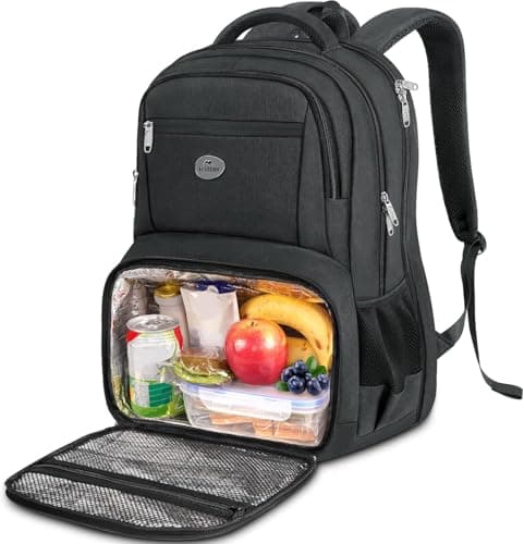MATEIN 18 Inch Laptop Backpack with Lunch Compartment,Large Travel Rucksack