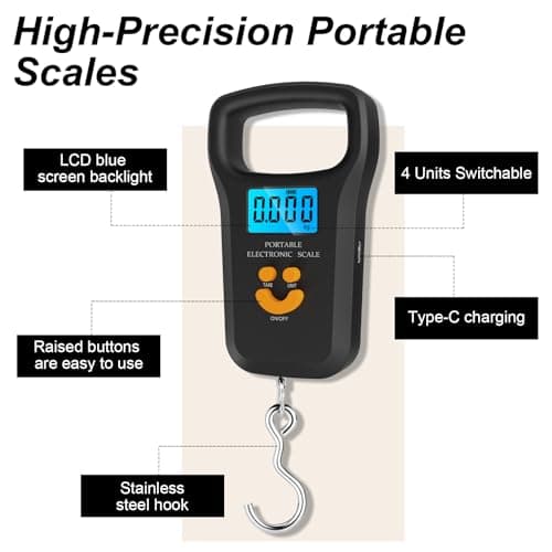 Wanheart Digital Suitcase Scale,Portable Scales Max 50 kg/110 Lb — view 5