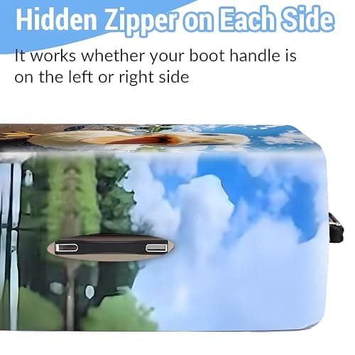 Fansu Elastic Suitcase Cover Protectors, 3D Duck Animal Printed Luggage Cover for Suitcase, Medium Washable Travel Trolley Cover for 22-25 inch — view 2
