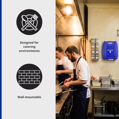 Safety First Aid Group Evolution Plus Catering Kitchen First Aid Kit British Standard 8599, Small Fully-Stocked 1-10 Persons — view 3