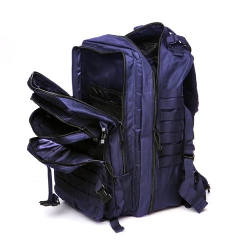 Thuram 50L Durable Nylon Waterproof Fishing Hunting Backpack Outdoor Military Rucksacks Tactical Sports Camping Hiking Bags (Navy blue) — view 6