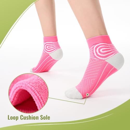 SukModen Ankle Compression Socks for Women, 3 Pairs Running Socks — view 4