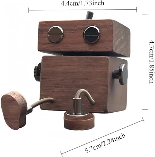 Car Dehumidifier And Odor Eliminator With Wobbling Wooden Figure Fragrance Dispenser - Air Freshener, Car Decor — view 2