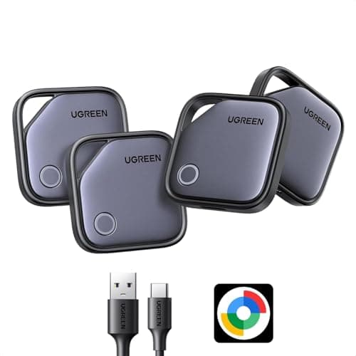 UGREEN FineTrack G Tracker Tag for Find Hub, 4 Pack, USB-C Rechargeable