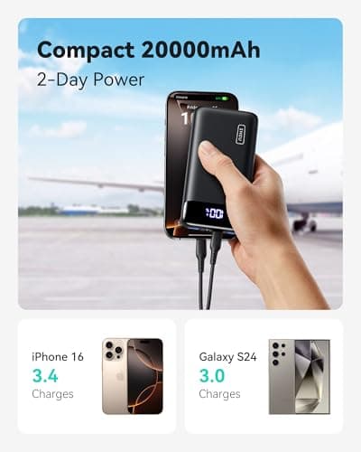 INIU Power Bank, 20000mAh 22.5W PD3.0 QC4.0 Fast Charging Portable Charger — view 2