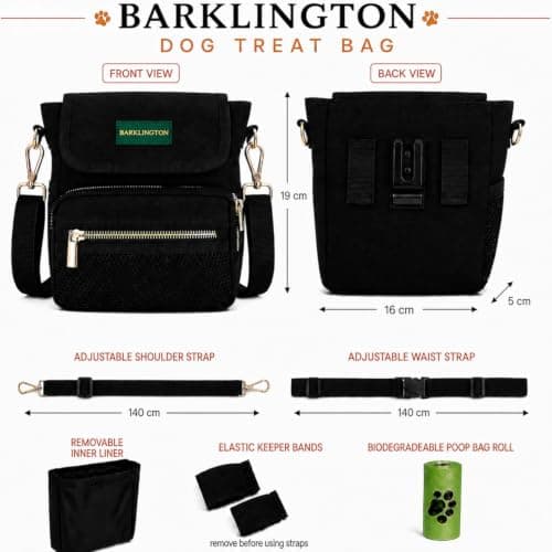 Barklington® 3-in-1 Dog Treat Pouch for Walking & Training — view 5