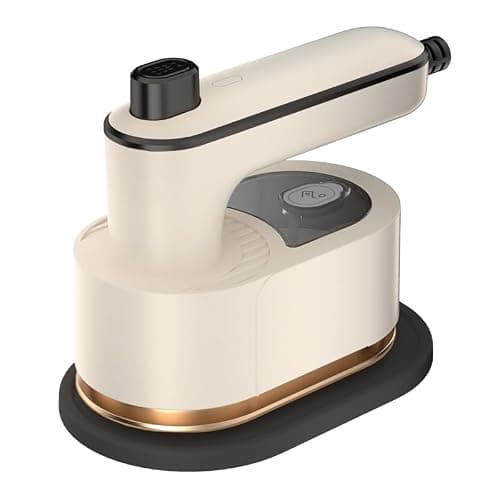 BSLVWG Mini Handheld Clothes Steamer,No Ironing Board Needed,30-Second Fast Heat-up,50ml Detachable Water Tank,Garment Fabric Wrinkles Remover,Travel Iron,Garment Steamer for Home Travel (Beige) — view 2