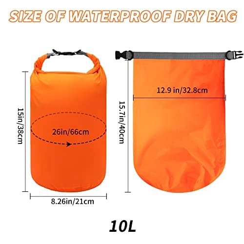 Desoto 10L Dry Bags 4Pack Waterproof Dry Sacks Lightweight Boat Dry Bag Set — view 2