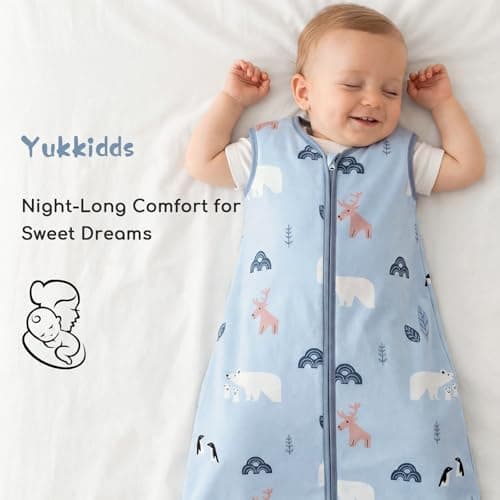 Yukkidds Baby Sleeping Bag 0.5 Tog, Summer Sleep Sack 0-6 Months — view 6