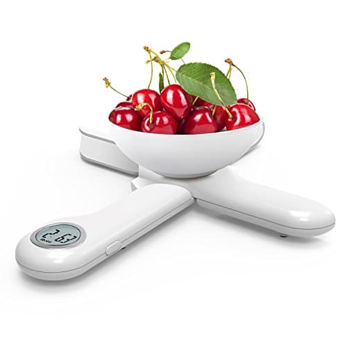 CAMRY Foldable Digital Kitchen Scale, White