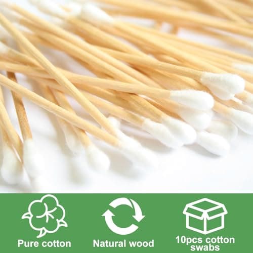 50 Cotton Swabs Travel Size,Individually Wrapped Cotton Swabs Bulk — view 5