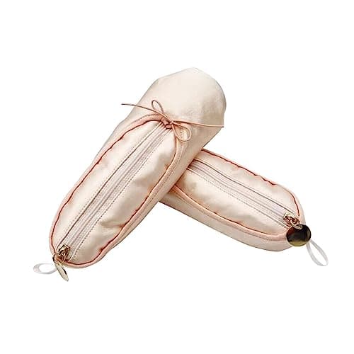 LOVIVER Pen Bag Portable Ballet Shoes Designed Stationery Organizer Multifunction Cute Pencil Case Pencil Holder for Teen Boys and Girls School — view 3
