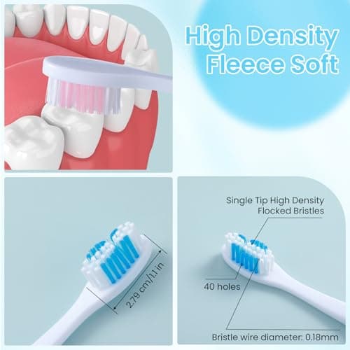 2Pcs Folding Toothbrush, Portable, Soft Travel Size, Hiking, Camping, Travel Set — view 4