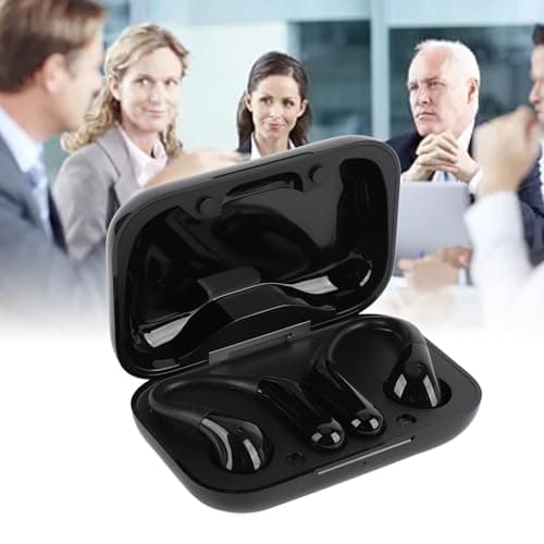 Real Time Translation Earbuds with Active Noise Cancellation Wireless Bluetooth Translator Earphones Support Multi Languages for Travel and Business (Black) — view 2