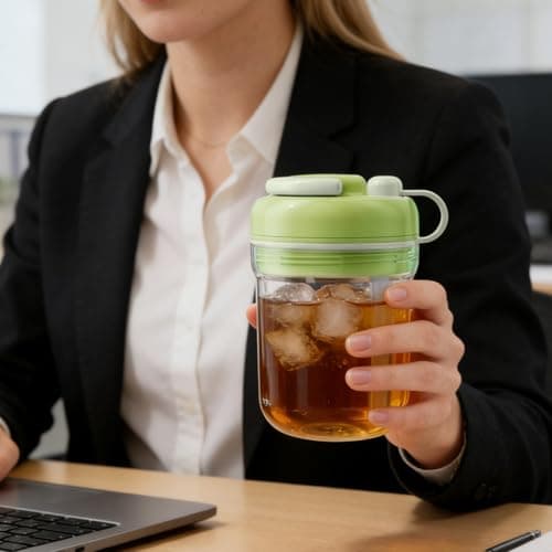 Ice Bottle Cup 2 in 1 Leakproof Quick Release Flask Mold with Straw — view 3
