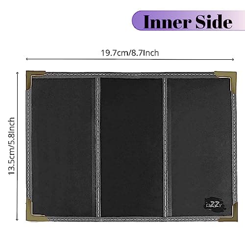 Lizzy Passport Holder, PU Leather Passport Cover, Slim Travel Wallet, RFID Style Passport Case, Lightweight Passport Protector with Corner Guards, Travel Organiser for Men & Women, Purple — view 3