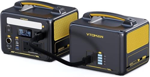 VTOMAN Jump 600X Portable Power Station with Extra Battery - 600W/939Wh