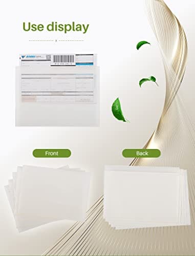 Supfive Clear Document Enclosed Wallet 100pcs (A5 170x250mm) Peel & Seal Plastic Envelopes, Packing Lists & Delivery Notes for Parcels, Shipping Postage Pouches Bags — view 5
