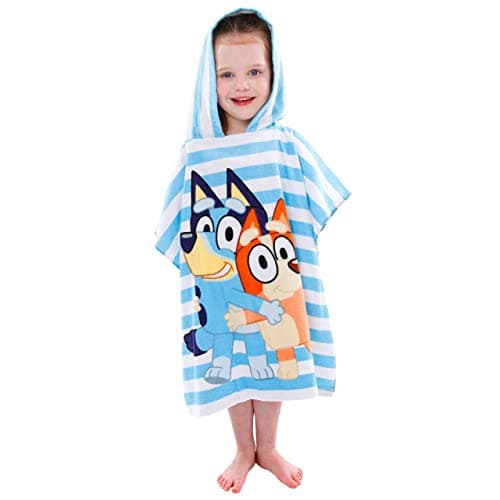 Bluey and Bingo Boys and Girls Swimming Beach And Bath Towel One Size Blue — view 4