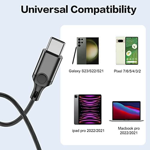 USB C Headphone for Samsung S25 S24 S23 Ultra FE S22 A16 A55 A54 Wired Earbuds Magnetic in-Ear Type C Earphone with Microphone Volume Control Stereo Noise Canceling for iPhone16 15 Pro Max Pixel 9 8a — view 5
