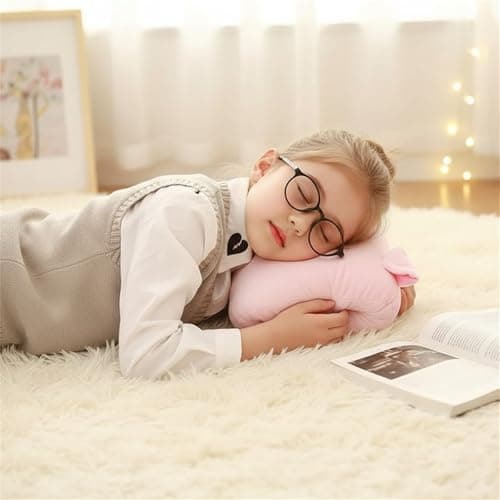 Kids Cartoon Hand Warmer Pillow, Soft Plush Non-Electrical Hand Pillow for Napping & Travel, Cute Cartoon Design Winter Essentials (Brown Bear) — view 3