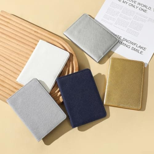 Travel Document Wallet for Passport Cards Cash Compact(Silver) — view 3