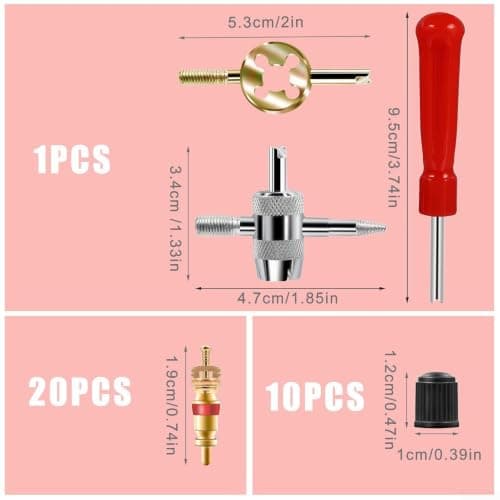 Zinc Alloy Valve Core Set 20pcs + Zinc Alloy Valve Core Set — view 4