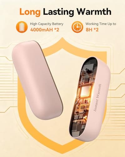 Hand Warmers Rechargeable 2 Packs, 8000mAh Long Lasting — view 4