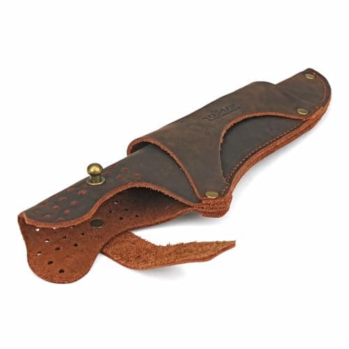 Tourbn Leather Knife Holster for Belt, Fits Knife Blade up to 7.5 inches, Ideal for Camping, Hunting, Outdoor Activities — view 5