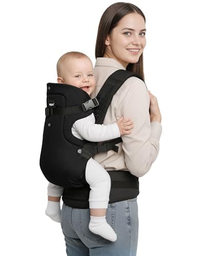 4-in-1 Cotton Blend Baby Carrier 0-36 Months (3.6-14.5 kg), Black — view 2