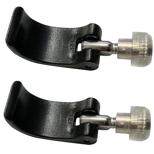 2 Pack Walking Stick Clip, Trekking Pole Lock Replacement Climbing Pole External Lock Trekking Stick Locking Clips Hiking Accessories, Suitable for 18mm Pipe, Black