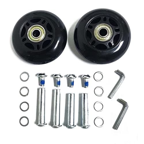LOTOWELZON Luggage Suitcase Inline Skate Replacement Wheels OD80xID8xW24mm — view 3