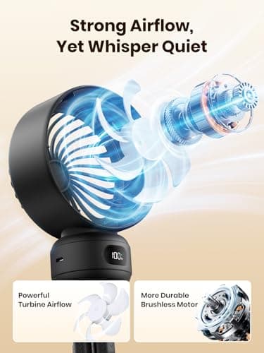 Warmco Portable Pram Fan, 4000mAh Rechargeable Clip On Fan — view 3
