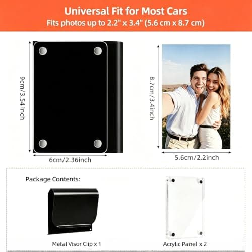 Car Visor Photo Clip - Memory Display Auto Decoration Magnetic — view 5
