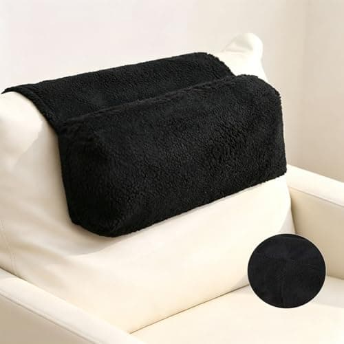 HIKENRI Neck Support Pillow,Ergonomic Pillow For Head And Neck Pillow Is Suitable For Recliners,Chair Pillow Features A Storage Pocket For Neck Relief,Cervical Spine Support,Anti-Slip Bottom(Black)