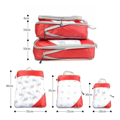 Packing Cubes Compression Packing Cubes For Travel - Luggage And Backpack Organizer Packaging Cubes For Clothes (3 Piece Set)(Silver) — view 2