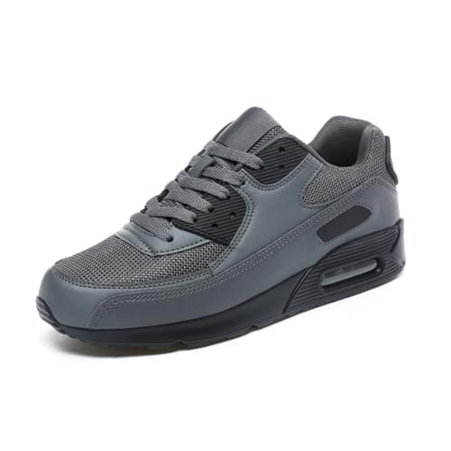 Padgene Men Women Running Shoes Sports Trainers Breathable Lightweight Sneakers Air Cushion Low Top Footwear Waking Fitness Lace up Shoes for Walking Gym Jogging Fitness Athletic Casual