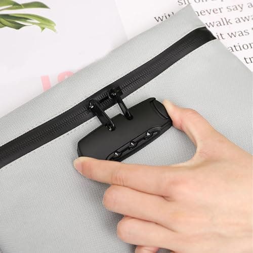 Bags With Combination Lock, Theft-Proof Container, Portable Carry Handle Bag, Waterproof Container For School Beach Travel Home Gym Office Camping — view 5